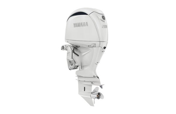 Yamaha 200hp White DEC Outboard | Digital Electronic Controls, 25" Shaft | F200XSA2